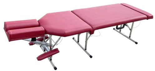 MOKLYF Professionelle Spa-Liegen, Massageliegen, zusammenklappbar, 3-teilig, tragbar, höhenverstellbar, Beauty-Tattoo-Liege, professionelle Liege für physikalische Behandlungen,(