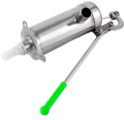 Pompa manuale in acciaio inox per acqua di pozzo | Pompa dell'acqua manuale fino a 10 m di profondità, robusta e portatile, per acque sotterranee, giardino e esterni