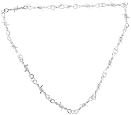Ipetboom Collana Girocollo Filo Spinato Gotico Catena in Metallo Per Uomo e Donna Stile Punk Hip Hop Accessori Streetwear