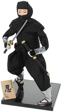 INOOMP Poupée Ninja Fait Décorations Ninja Bureau Poupées De Ninjas Japon Poupée Kimono Artisanat à La Maison De Pendaison De Crémaillère Plâtre