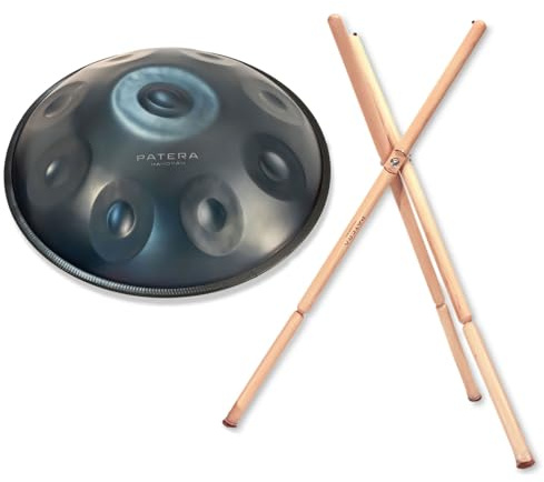 Patera HPDM-2 Handpan D-Minor (D-Moll) + Handpan-Ständer