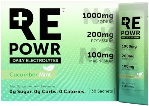 REPOWR Cucumber Mint 30's - Electrolytes Sachets with Natural Desert Salt