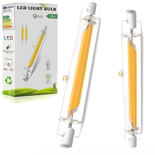 Aouppert R7S LED 118mm Dimmbar, Naturweiß 20W Lampen Ersatz für 200W J118 Halogen Leuchtmittel, LED Stab 4500K 2000LM, Kein Flackern, 360° Abstrahlwinkel, für Flur/Stehlampe 2er Pack