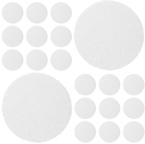 Operitacx Facial Cleansing Pads Compressed 20Pcs Ultra Thin Cotton Sponges for Makeup Removal Easy Rinsing Face Cleaning for Daily Skincare