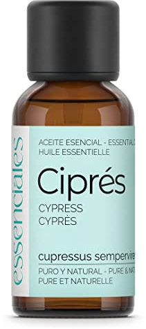 Essenciales - Aceite Esencial de Ciprés BIO, 100% Puro y Ecológico, 30 ml | Aceite Esencial Cupressus Sempervirens