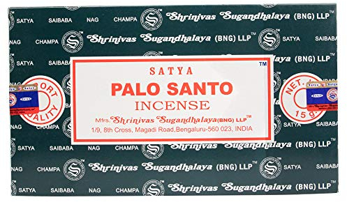 YesMandala Satya Räucherstäbchen, 12 Boxen mit je 15 Stäbchen, Weihrauch, 180 Stk