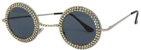 Funidelia Brille Hippies mit Brillanten für Frauen