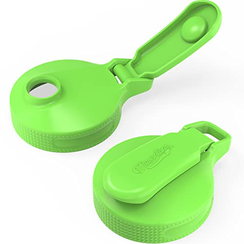 Masontops Multi Top - 2 Pack - Regular Mouth Mason Jar Lids with Easy Pour Spout and Flip Cap – Sip, Pour, Store & More - Lid Accessories for Mason Jars