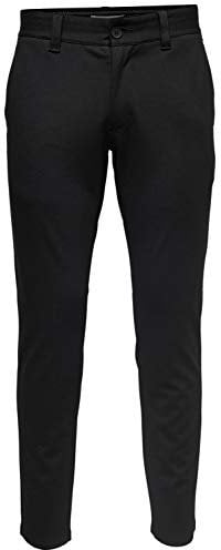 Only & Sons Chino Trousers ONSMARK Slim Fit Chino Trousers Black 30 32 Black 1