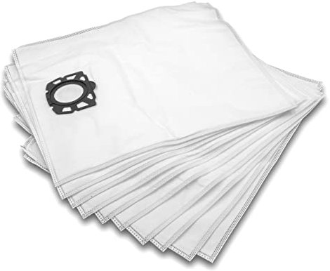 vhbw 10x Staubsaugerbeutel kompatibel mit Kärcher WD 5.400, WD 5.500 M, WD 5.600 MP, WD 6 P Premium Staubsauger - Mikrovlies, 51cm x 43cm Weiß