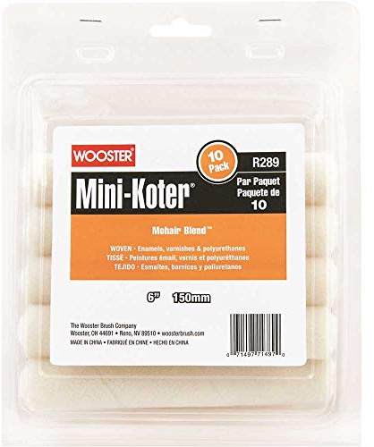 Wooster Pinsel R289-6 Mini-Koter Mohair 15,2 cm, 10er-Pack