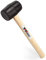 YIYITOOLS Rubber Mallet with Wood Handle – 8-oz, Black
