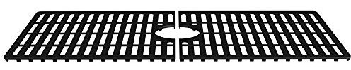 VIGO VGSG3618MB Grille inférieure de protection pour évier de cuisine en silicone Noir mat 82,5 x 37,1 cm