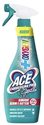 5 PZ ACE CANDEGGINA SPRAY 600 ML GENTILE UNIVERSALE [TOTALE 3 LT]