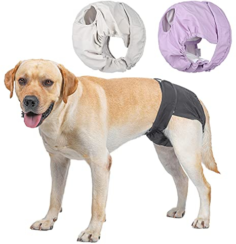 BePetMia Waschbare Windeln für Hunde, Wiederverwendbare Hundewindeln, Umweltfreundliche Damenbinden Höschen, Hygiene-Unterhose für Hunde in Hitze (XL: 60-82cm, 3-Packs)