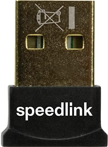 Speedlink VIAS Nano USB Bluetooth 5.0 Adaptador - Intercambio de Datos inalámbrico de hasta 3 Mbit/s, Color Negro
