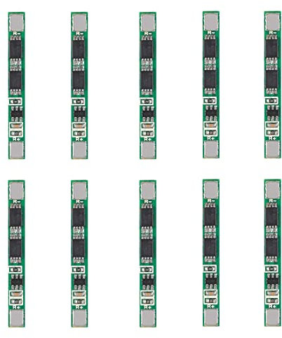 DIANN 10pcs 1S 3.7V BMS 18650 Charger 4A PCB Protection Board for Li-ion Lithium Battery Cell