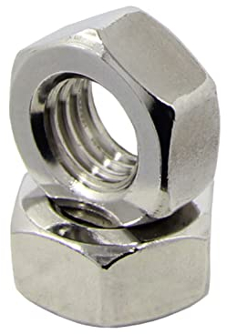 5 Stück Sechskantmuttern M7 DIN 934 ISO 4032 Edelstahl A2 - Schraubenmuttern Edelstahlmutter A2 rostfreie Muttern V2A I DIOS24®