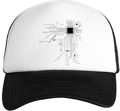 Jinbetee CPU-Prozessor-Schaltplan Weiße Kinder Baseball Cap Unisex Snapback