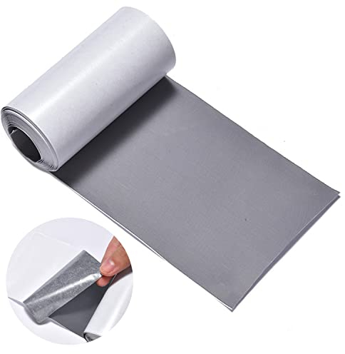 Mmgoqqt Profi Selbstklebender Nylon Patch Kit, 1 Rolle 7.6cm x 200cm Selbstklebender Nylon Reparatur Patch für Daunenjacke, Zeltkleidung, Tasche(Grau)