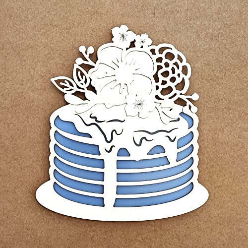 KORA projects – Shaker para Scrapbooking – Tarta con flores