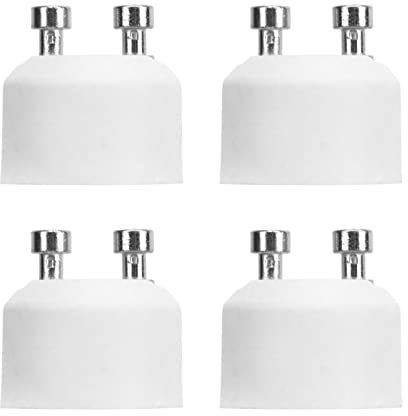 GU10-Sockel,4 Stück GU10 auf MR16-Adaptersockel,Hitzebeständiger Lampenfassungskonverter für LED-Halogenlampen,GU10 auf MR16-Lampenfassung,GU10 auf MR16-Adapter,GU10 auf MR16-Lampensockel-Adapter