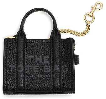 MARC JACOBS THE NANO TOTE CHARM BLACK