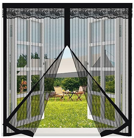 Magnet Fliegengitter Fenster,90x120cm Insektenschutz Fenster Automatische SchließUng,Fliegengitter Fenster Magnetisch,Moskitonetz Fenster Ohne Bohren
