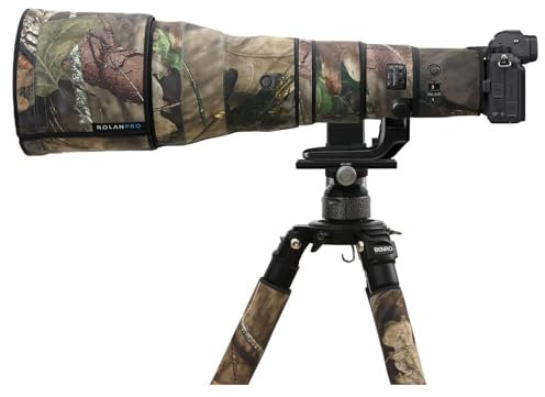 ROLANPRO Waterproof Lens Camouflage Coat for Nikon Z 800mm f6.3 VR S Camouflage Rain Cover Lens Protective Sleeve Guns Case Clothing 23#