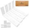 Top Notch Home and Living Heavy Duty Metal Shelf Brackets | Steel Bracket for Wooden Wall Shelves | Support 40kgs | Hardwearing | Incl Fixtures & Fittings (White, Pack of 4 Up Brackets)