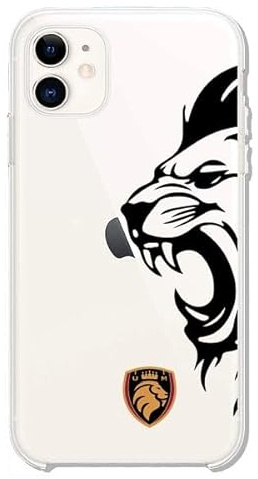 LA CASA DE LAS CARCASAS iPhone 11 Hülle Offizielle Kings League Ultimate Lion Mostoles aus transparentem Silikon [Flexibel, halbhart und ultrabeständig] [Fallschutz]