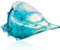 Naisicatar Verre Conch Sea Figurines Décor de Verre de Coquillage Moderne 8,7x4.7 Pouces Blown Sculpture Animal Blow