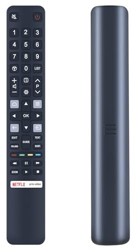 GOUYESHO RC802N RC802N YUI1 Télécommande de Rechange pour TV TCL 4K UHD QLED 32ES560 32ES580 40ES560 43EP640 43EP660 50DP660 50EP640 50EP660 50EP680 55DP6660 55EC780 55EP640 55EP660 RC802N