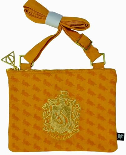 GWCC Sac à bandoulière Harry Potter Poufsouffle avec sangle réglable, jaune, 21, HP8204
