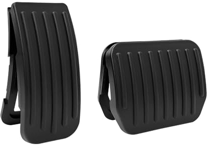 Accelerator Bremse Pedale Fußplatten Passt für Tesla Performance Pedale Model 3 und Model Y 2020-2024 Highland antirutsch Gas und Bremspedalabdeckung Zubehör 2PCS schwarz