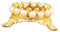 LOVIVER Glaskugel-Ständer, Kugelständer, Kunstdekor-Unterstützung, Baseball-Schmuckhalter, Kugel-Ausstellungsständer für Regal, Ausstellungsgeschäft, Gold