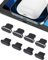 AUZOSL 8 Stücke iPhone 14 Zubehör - Ladebuchse Schutz für iPhone 14, 14 Pro, 14 Pro Max & 14 Mini 13 12 11, iPad Air mini, Airpods (Schwarz)