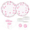 VUIUYOIES 20 teiliges 70er Jahre Disco Party Essentials Set, Disco Teller, Becher, Servietten, Erleben Sie die vergangenen 70er Jahre Disco Partyzubehör Set. Das Set enthält