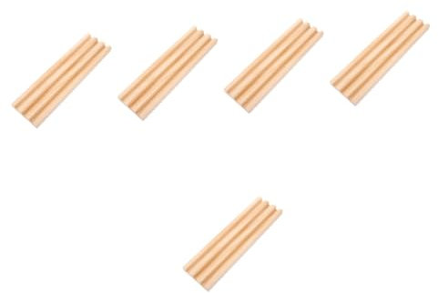ibasenice 5St Aufbewahrungsregal für Dominosteine chinesische Mahjong-Fliese Tabletts für Buchstabenfliesen Domino-Halterung Holz-Domino-Aufbewahrung Dominoständer aus Holz Holzständer Khaki