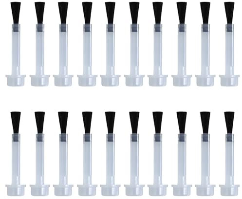 20 Pieces Nail Polish Brush Replacement Nail Brushes for Gel Nails Nail Varnish Brush Set for Nail Art Gel Nails Home Salon Dip Nail Polish Powder Base Coat Top Coat