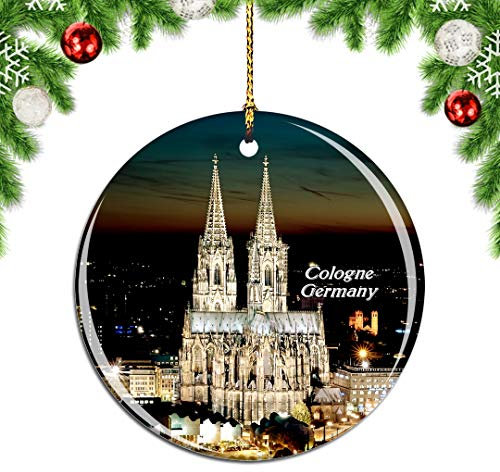 Weihnachtsbaumschmuck 7.3cm, Deutschland Kölner Dom City Travel Weihnachtsschmuck Elegant Weihnachtsanhänger Premium Christbaumschmuck Anhänger Für Party Holiday Neujahr Geschenk