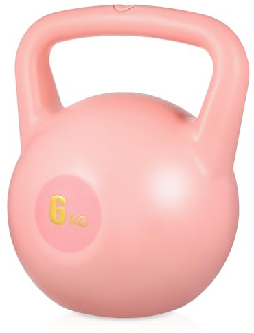 Homoyoyo Wassergefüllte Kettlebell 6 Kg aus Robustem Pe Material Kompakte Fitness Hantel für Krafttraining und Mobiles Workout zu Hause und Unterwegs