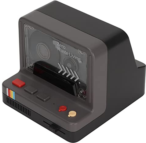 VGEBY Bluetooth-Kassettenspieler, Retro-Lautsprecher mit AUX- und Speicherkartenunterstützung, Integrierter für den Heimgebrauch (Black)