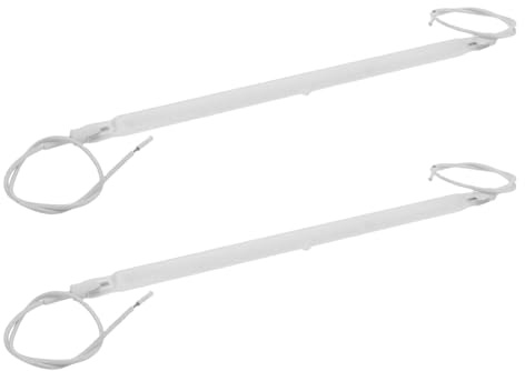 OSALADI Tube Chauffant Quartz Infrarouge 23 Cm Fil, Élément Chauffant Céramique de Remplacement pour Radiateur D'appoint, Chauffage Infrarouge Silencieux, 2 Pièces, Usage Domestique