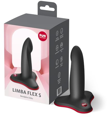 Fun Factory Limba Flex S | flexibler Dildo für G-Punkt-Stimulation | formbar & strap-on-fähig | mit Saugfuß | anal & vaginal | Sexspielzeug für Paare & Singles | Erotik