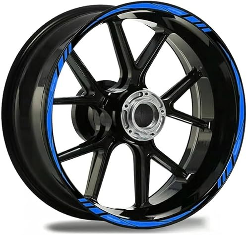 Motorrad Felgenaufkleber Passend für Honda cbr 600rr 650r 1000rr 250r 500r cbr650f cbr954rr, Felgenrandaufkleber Motorrad Zubehör Felgendekor Radaufkleber Reflektierende Aufkleber,E