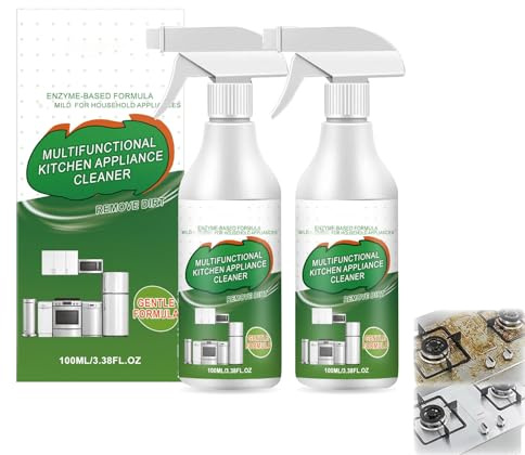 Kitchen Cleaner Spray, Multi-Purpose Oil Cleaner, Fettlöser Küche für Die Küche, Kitchen Degreaser Foam Spray, Geeignet für Küchenwände, Herde und Dunstabzugshauben (2PC)