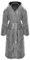 Gräfenstayn® Damen & Herren Kuschelfleece Bademantel mit Kapuze Größe S-XXXL mit Öko-Tex Standard 100 Flanell Fleece (XXL, Grau)