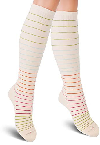 SocksLane Kompressionsstrümpfe Baumwolle für Damen. Kompressionssocken Bei Krampfadern, auf Reisen