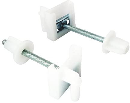 SOMATHERM FOR YOU - Fixation d'abattant WC 2 plaques métal, 2 écrous, 2 glissières, longueur 75mm